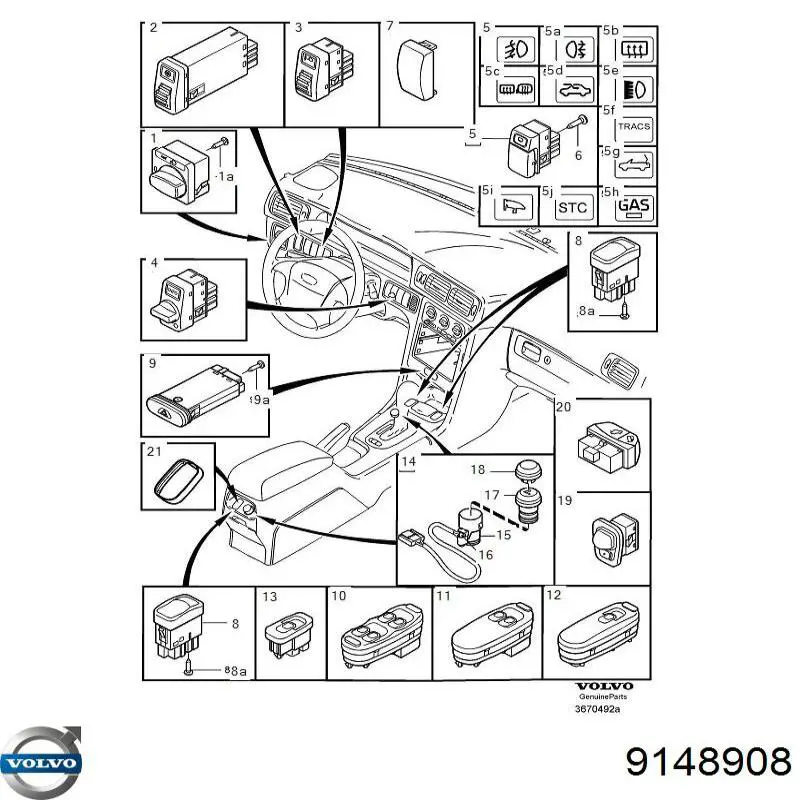 Купить 9148908 Volvo 