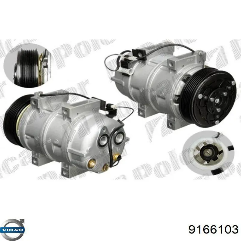 9166103 Volvo compressor de aparelho de ar condicionado