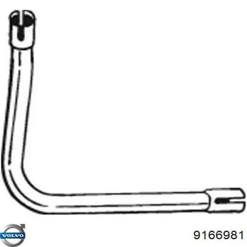 Насадка на глушитель 31321083 Volvo