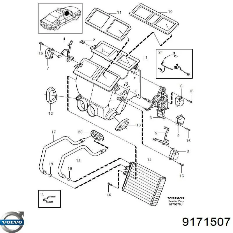 Патрубок отопителя Volvo 9171507 цена, от 16.77 USD