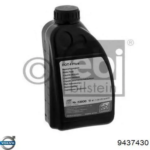 Жидкость тормозная Volvo Brake Fluid Plus DOT 4 0.25 л (9437430)
