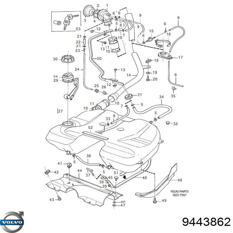 Купить 9443862 Volvo 