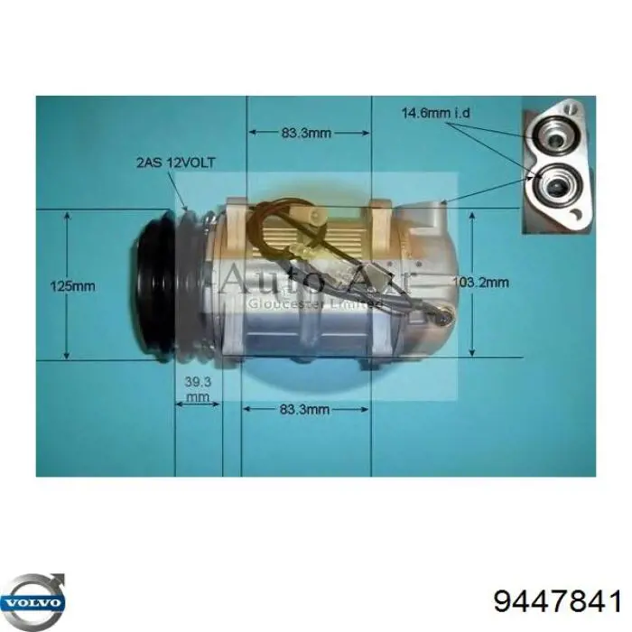 Компрессор системы кондиционирования Volvo 9171050 цена, от 237.10 USD