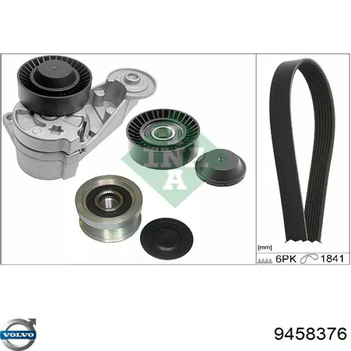 Купить 9458376 Volvo Ремень генератора