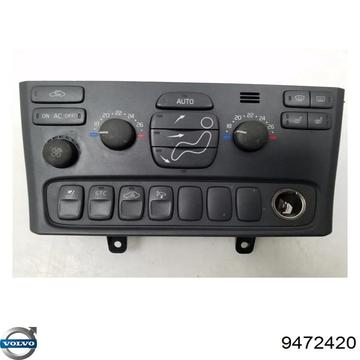 8651241 Volvo unidade de controlo dos modos de aquecimento/condicionamento