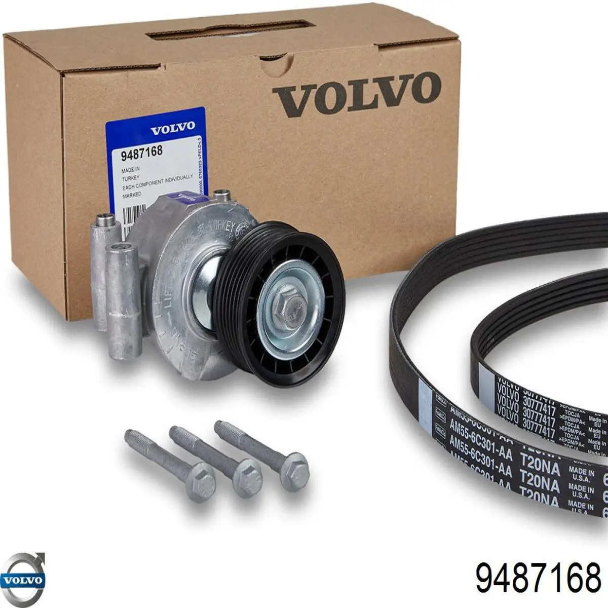 9487168 Volvo correia dos conjuntos de transmissão, kit