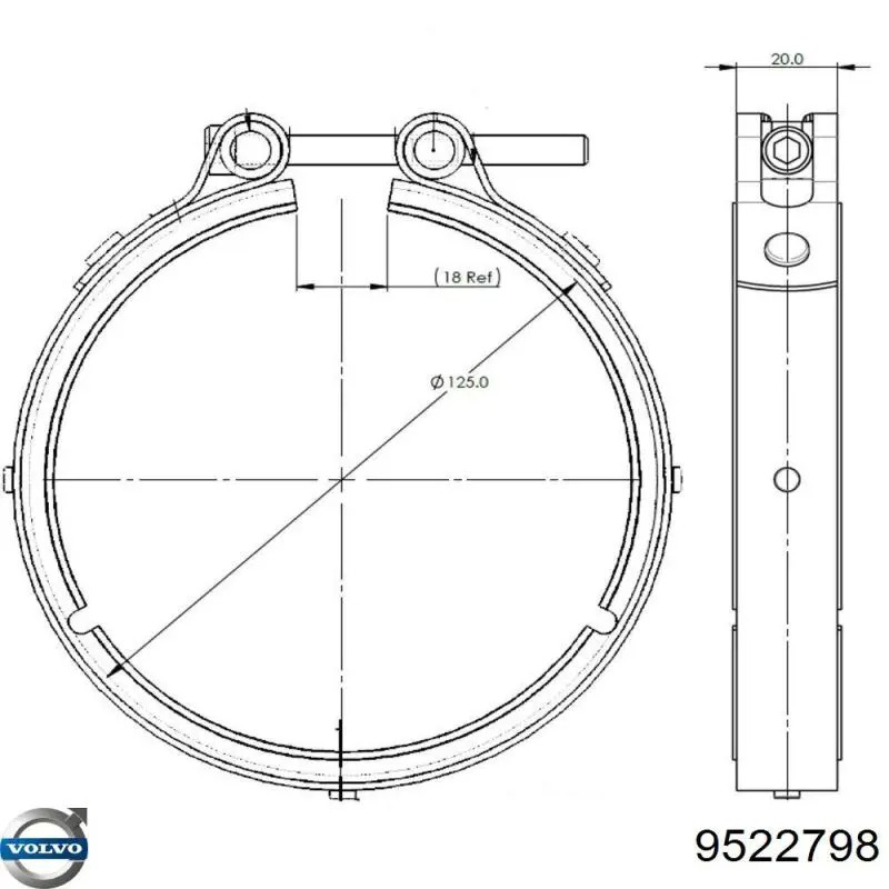 Помпа 9522798 Volvo