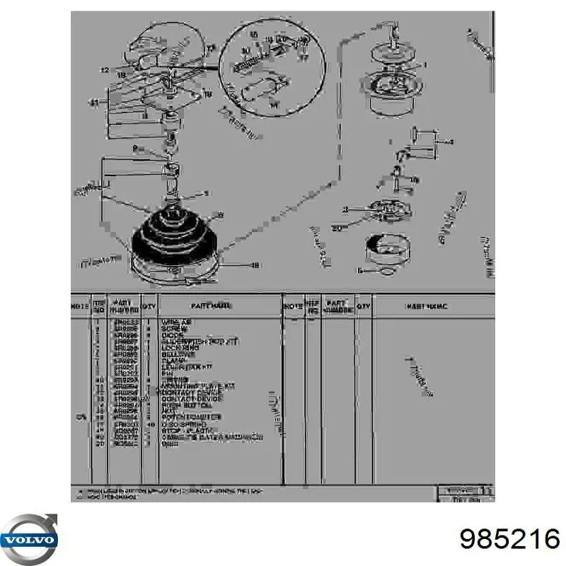 985216 Volvo Болт крепления головки блока цилиндров