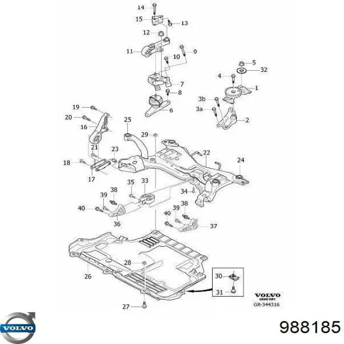 Купить 988185 Volvo 