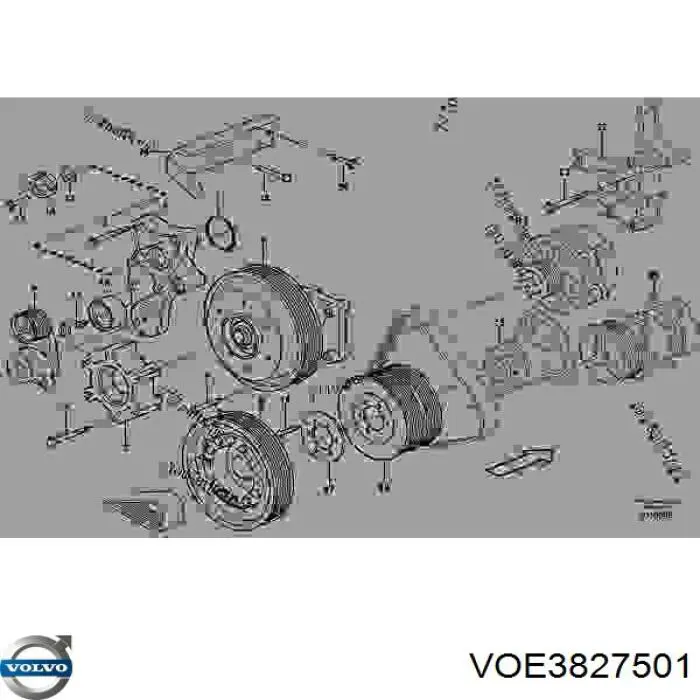 VOE3827501 Volvo паразитный ролик
