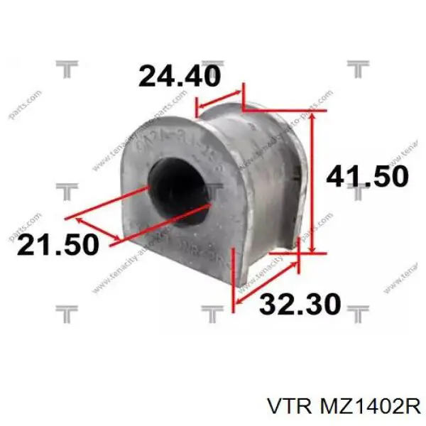 Втулка переднего стабилизатора MZ1402R VTR