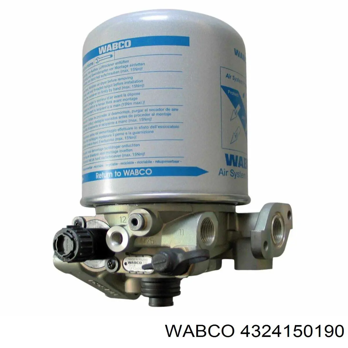 Осушитель воздуха пневматической системы 4324150190 Wabco
