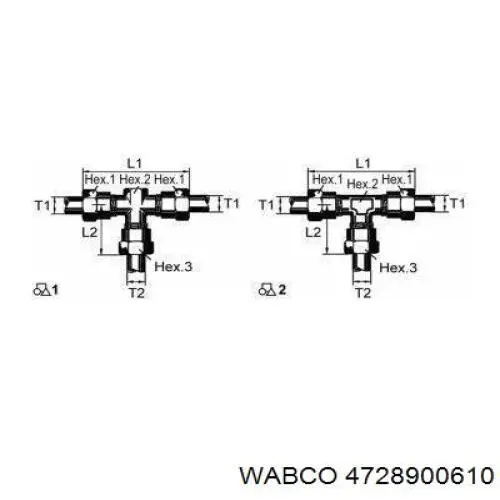 4728900610 Wabco Блок клапанов гидравлической подвески AБС (ABS)