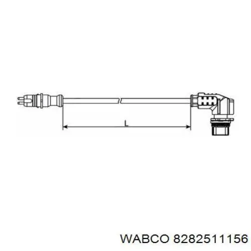 Трубка тормозной системы, бухта Wabco 8282511156