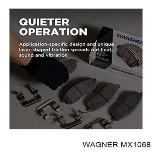 Купить MX1068 Wagner Колодки тормозные задние, дисковые