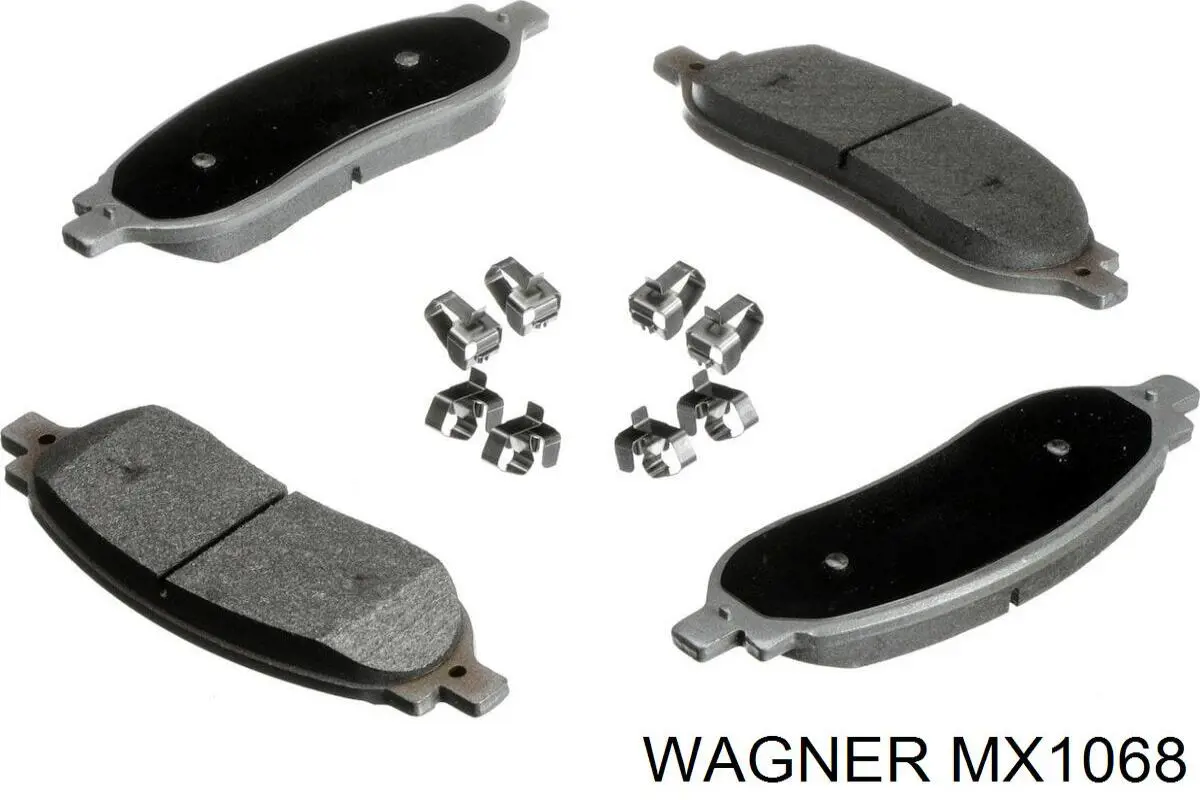 MX1068 Wagner Колодки тормозные дисковые комплект