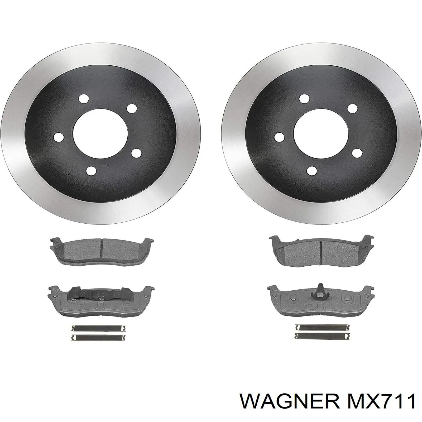 XU2Z2V200TA Ford колодки тормозные задние дисковые