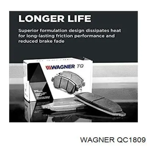Купить QC1809 Wagner Колодки тормозные задние, дисковые