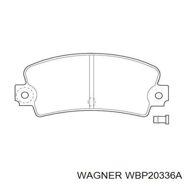 WBP20336A Wagner колодки тормозные задние дисковые