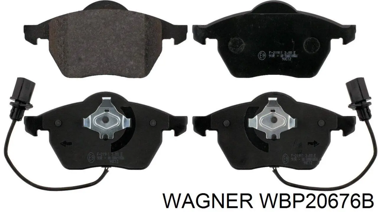 WBP20676B Wagner колодки тормозные передние дисковые