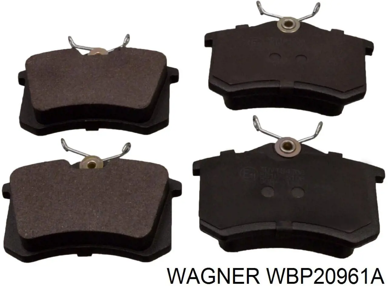 Задние тормозные колодки WBP20961A Wagner