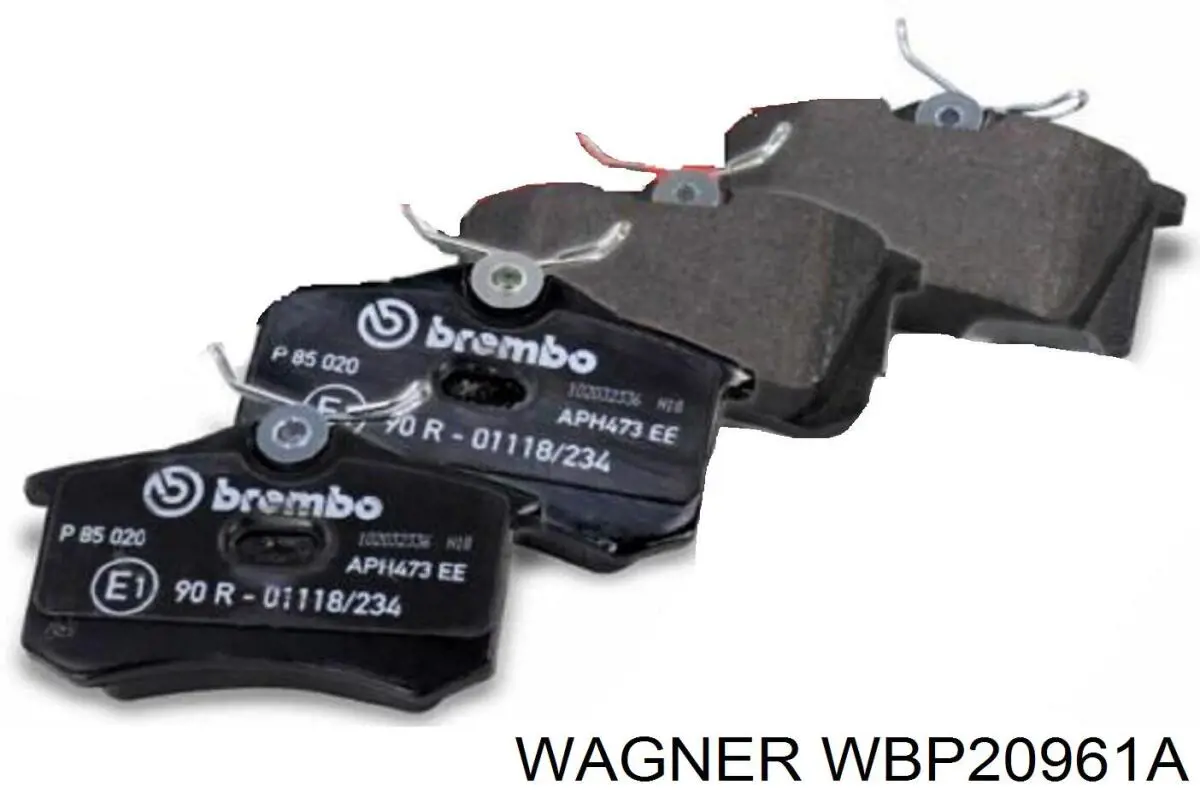 Задние дисковые колодки Wagner WBP20961A