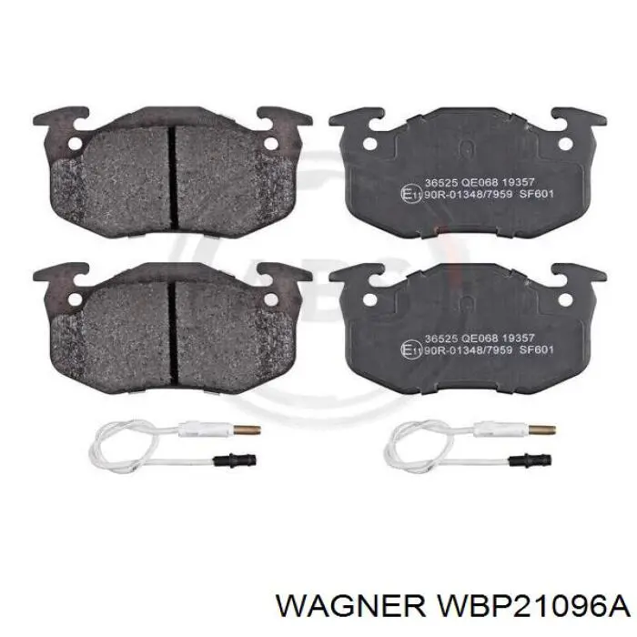 WBP21096A Wagner колодки тормозные передние дисковые