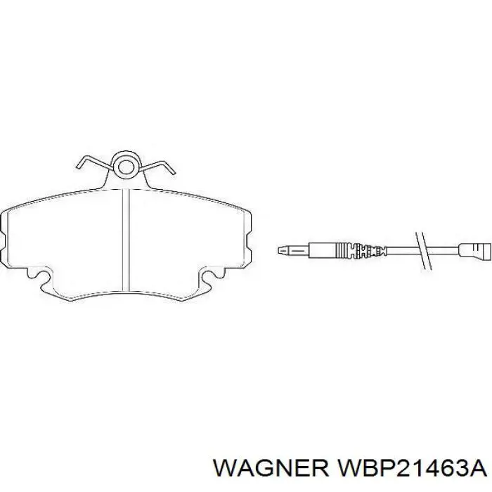 WBP21463A Wagner колодки тормозные передние дисковые