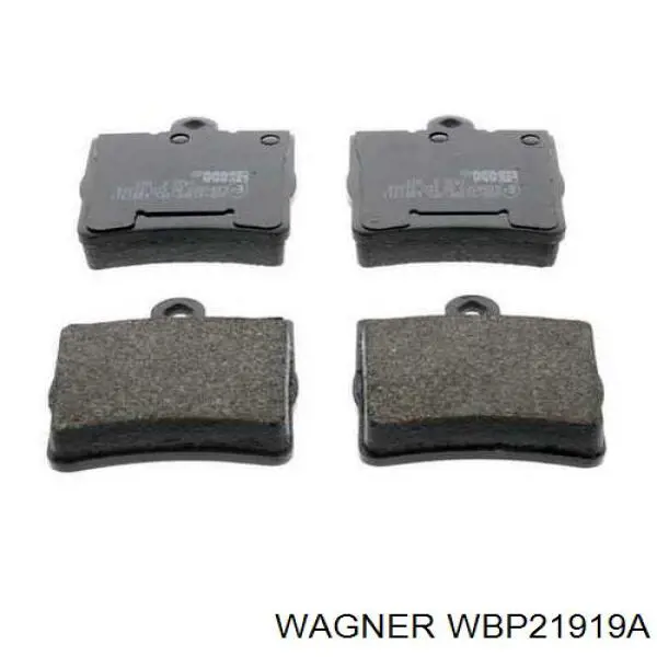 WBP21919A Wagner колодки тормозные задние дисковые