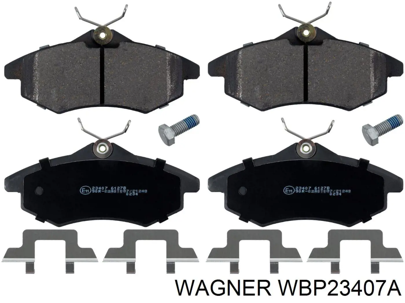 WBP23407A Wagner колодки тормозные передние дисковые