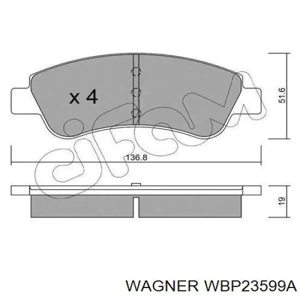 Передние тормозные колодки ADP154202 Blue Print