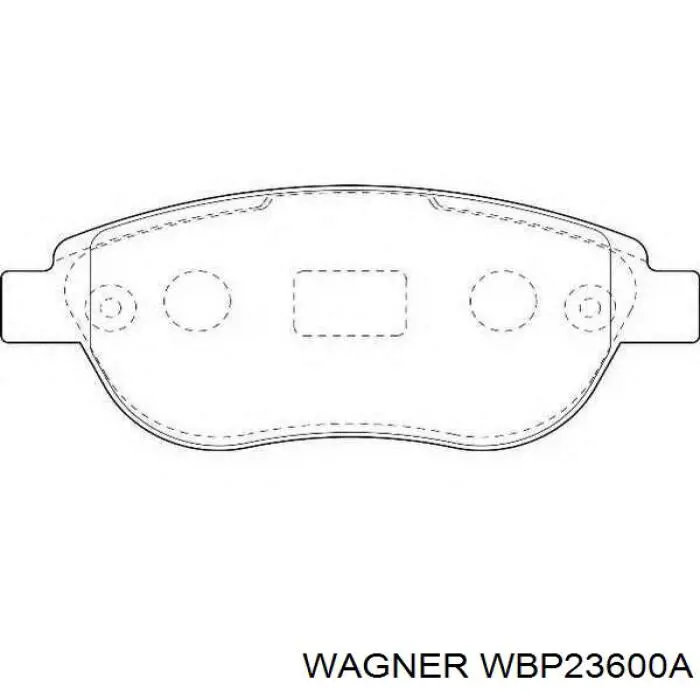 Передние тормозные колодки WBP23600A Wagner