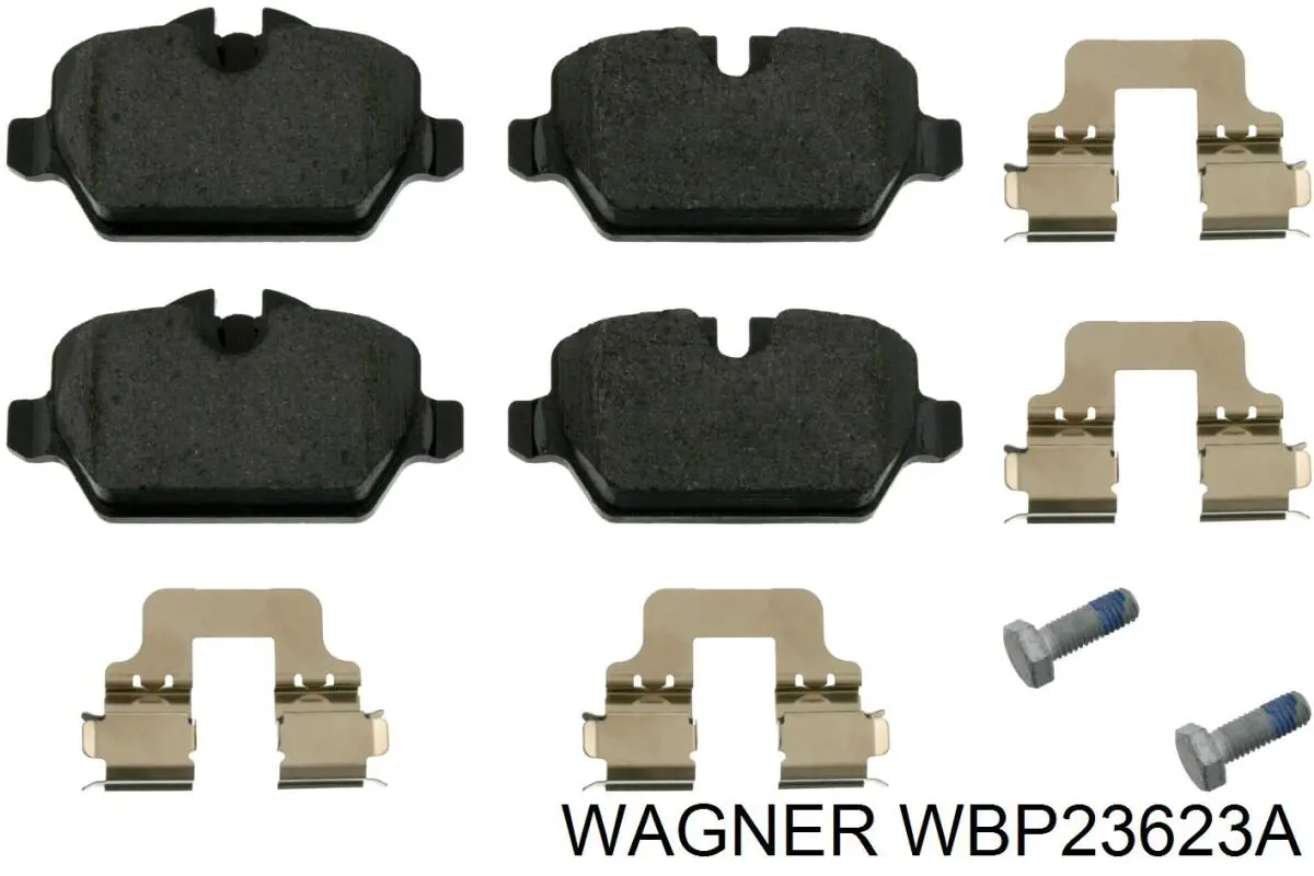 WBP23623A Wagner колодки тормозные задние дисковые