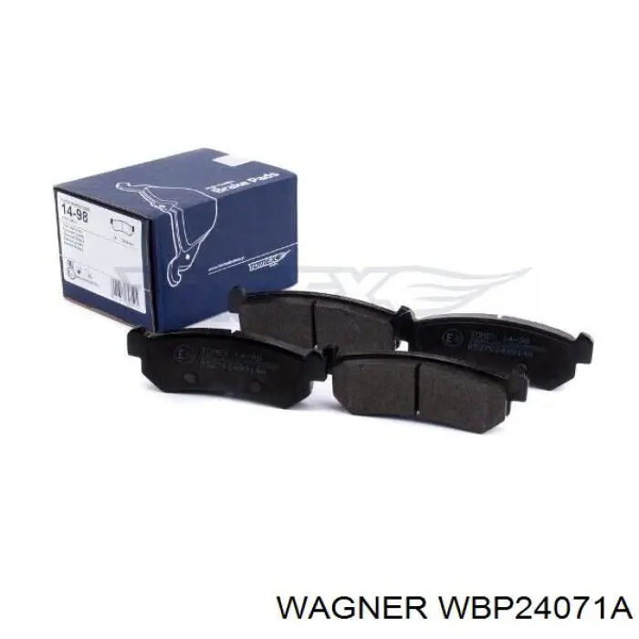 WBP24071A Wagner колодки тормозные задние дисковые