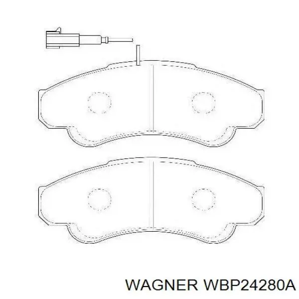 Передние тормозные колодки WBP24280A Wagner