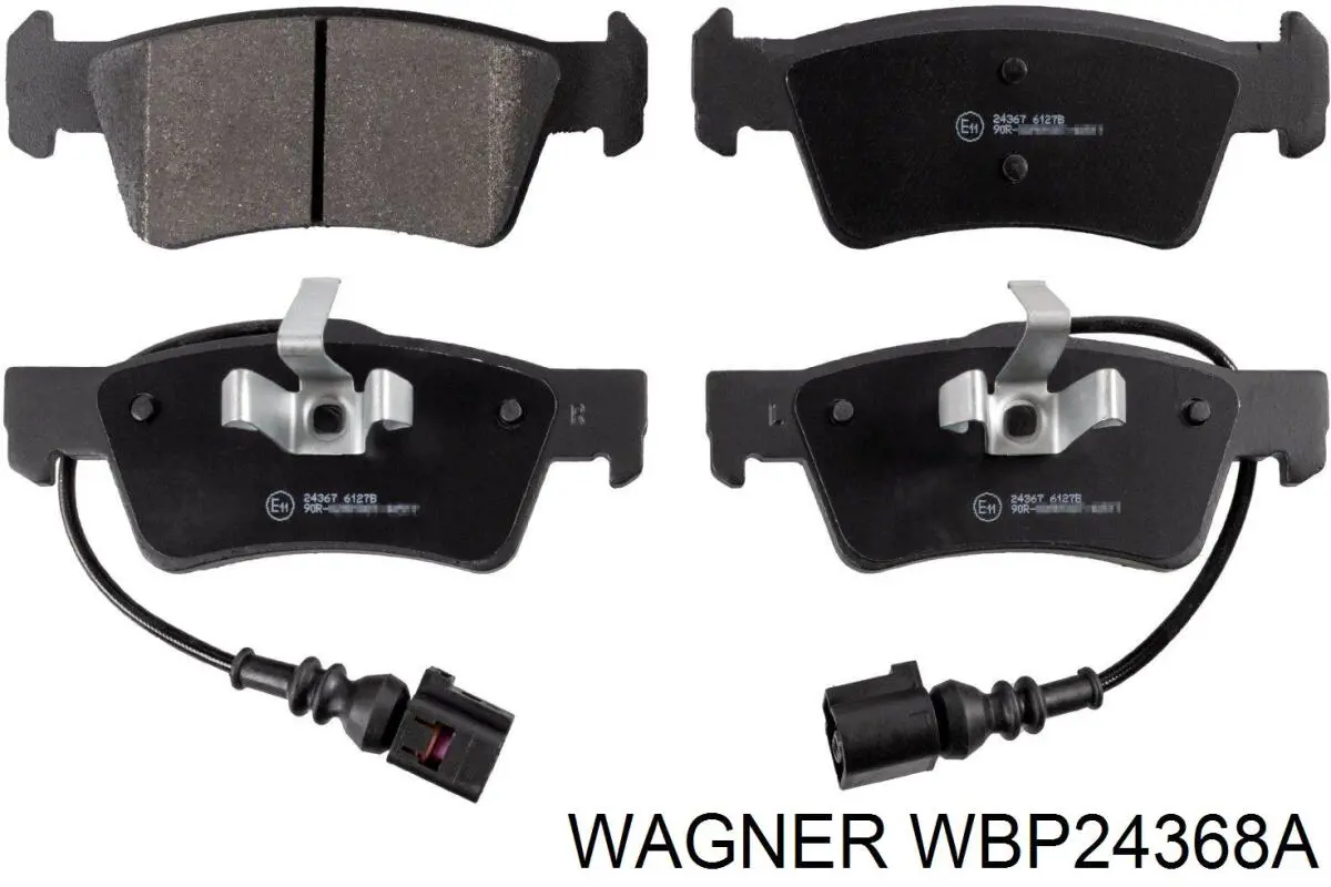 WBP24368A Wagner колодки тормозные задние дисковые