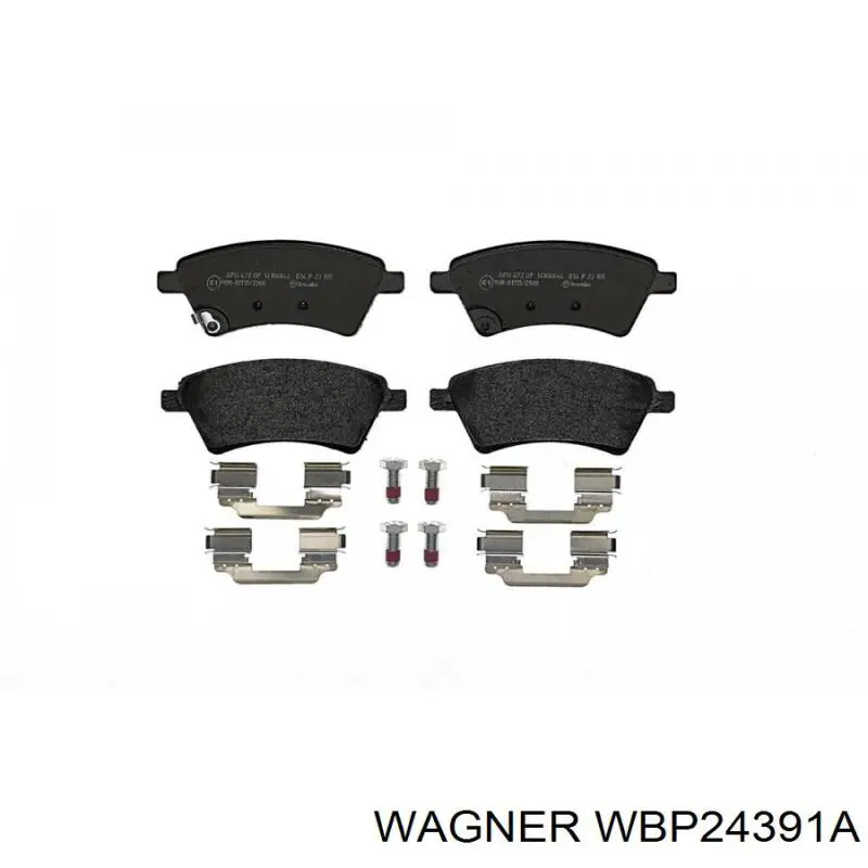 WBP 24391A Wagner колодки тормозные передние дисковые