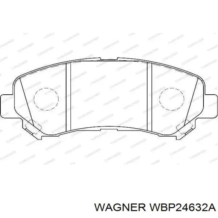 Передние тормозные колодки WBP24632A Wagner