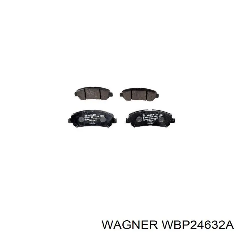 WBP24632A Wagner Колодки передние
