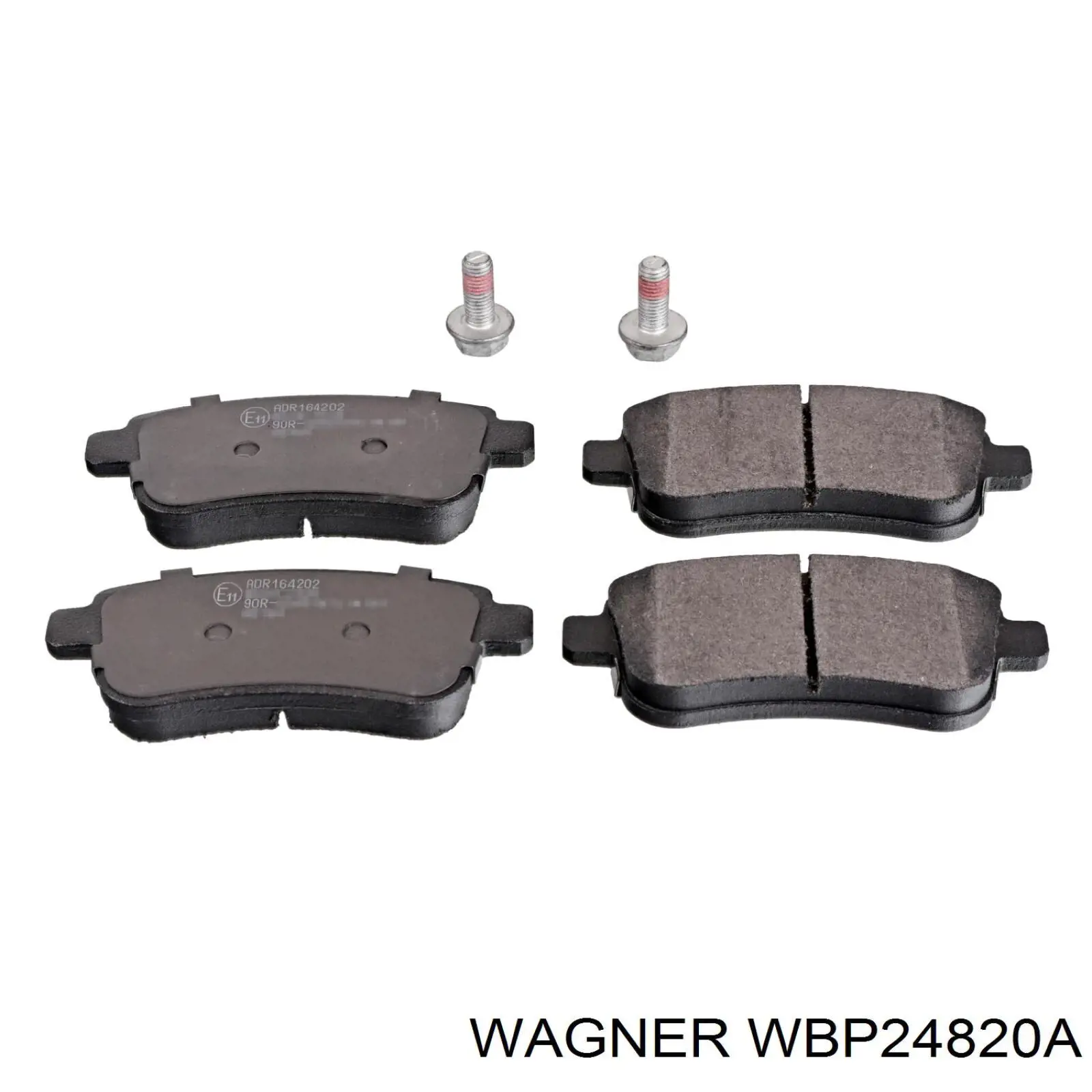 WBP24820A Wagner колодки тормозные задние дисковые