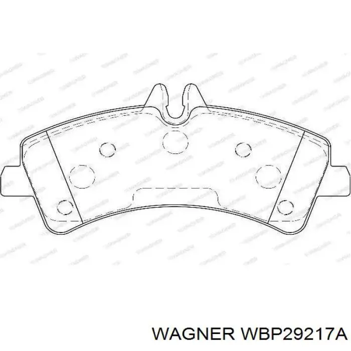 Задние тормозные колодки WBP29217A Wagner