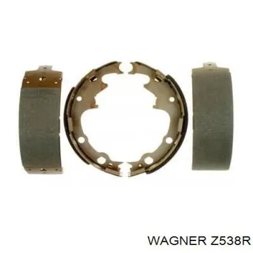 Z538R Wagner колодки тормозные задние барабанные