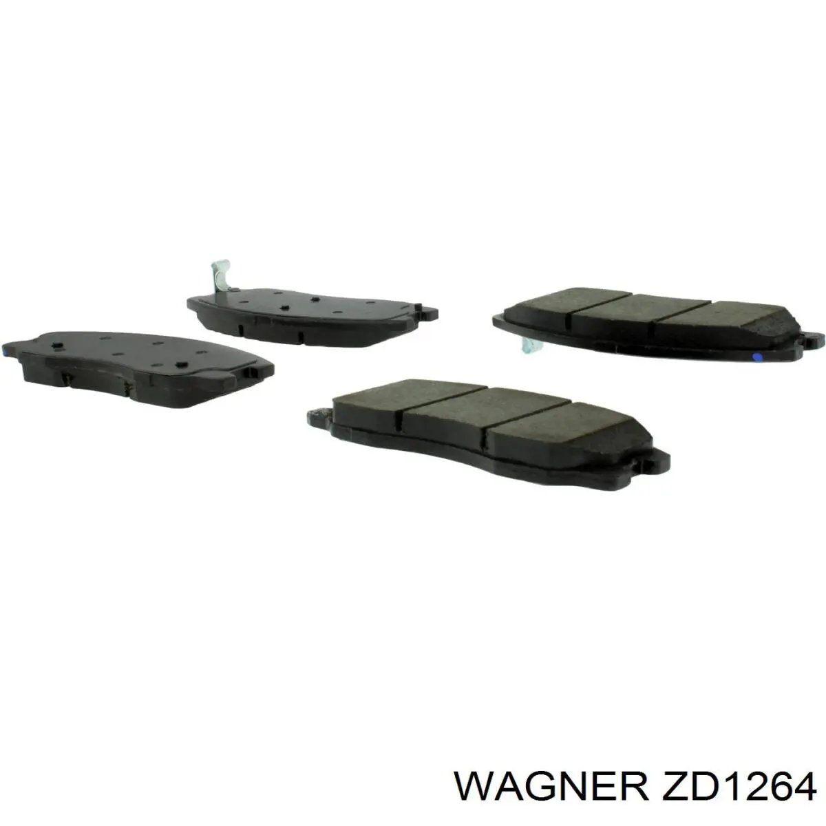 ZD1264 Wagner колодки тормозные передние дисковые