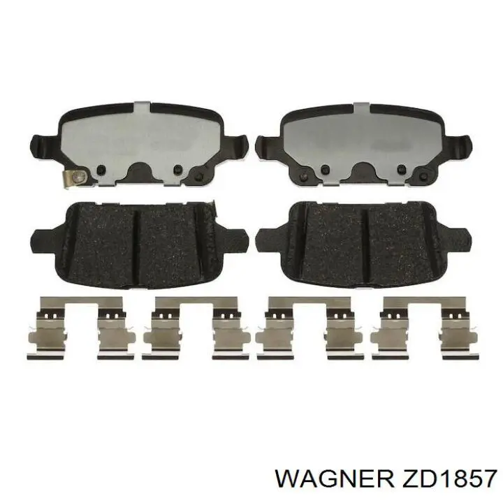 Задние тормозные колодки ZD1857 Wagner