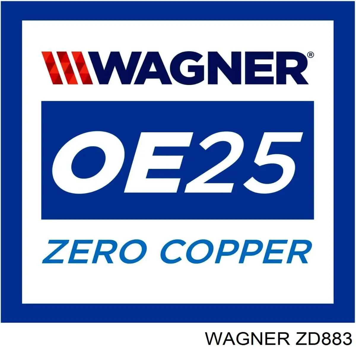 Купить ZD883 Wagner Колодки тормозные задние, дисковые