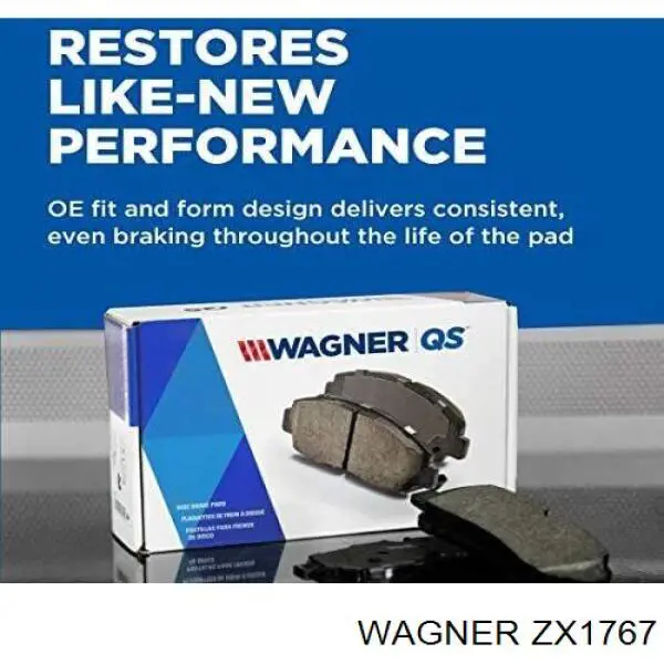 ZX1767 Wagner Колодки передние