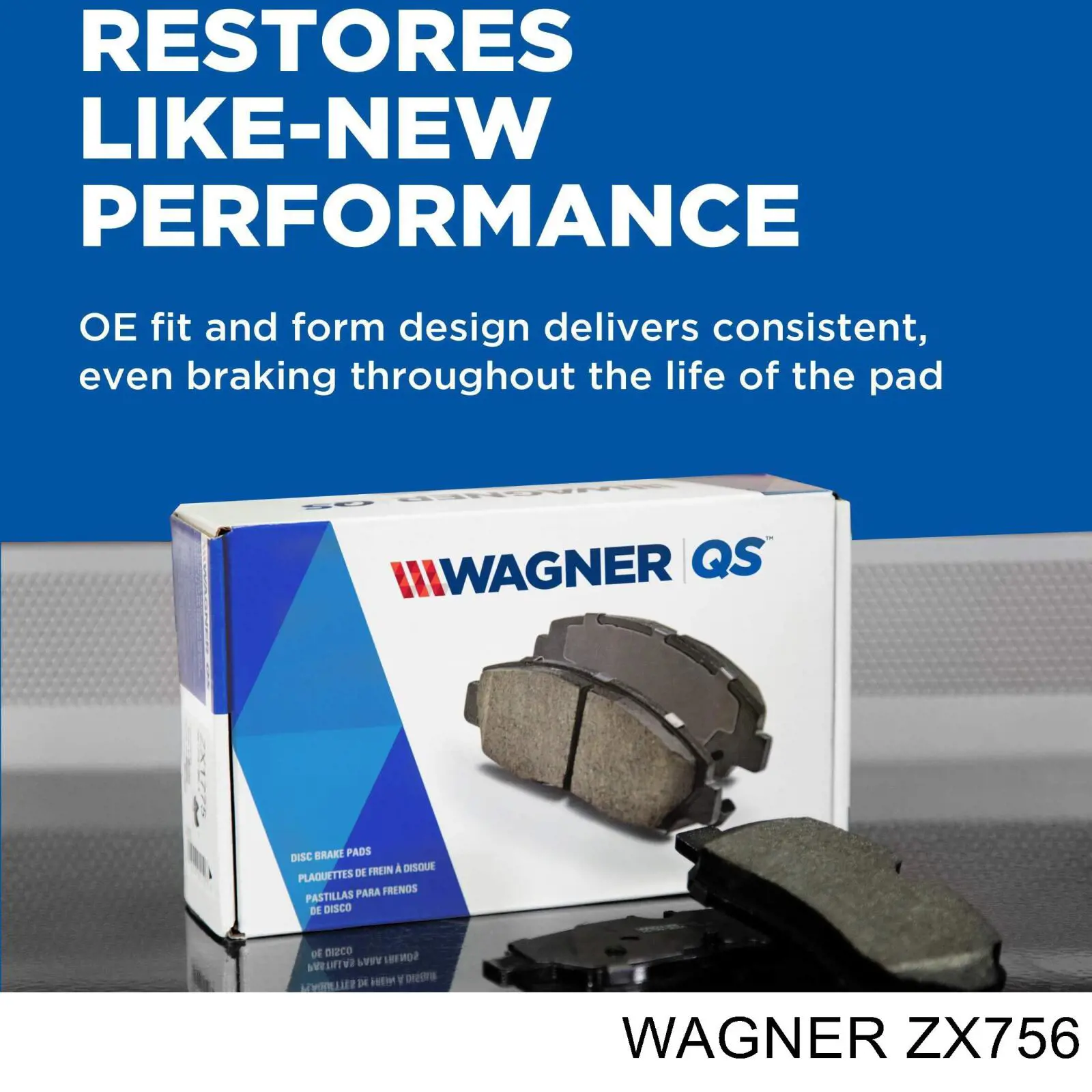 Купить ZX756 Wagner Колодки тормозные