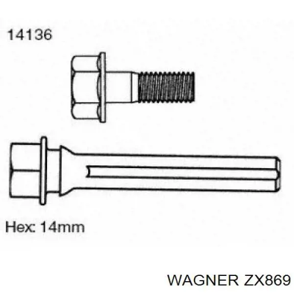 Колодки Wagner ZX869 цена, от 32.16 USD