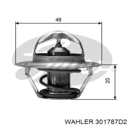 Термостат 301787D2 Wahler