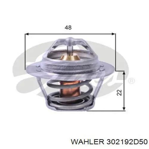 Термостат 302192D50 Wahler